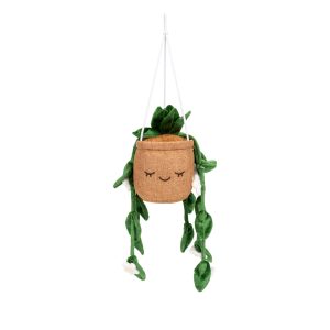 Greenhouse by Russ 8-Inch Hanging Plant with Flowers Plush