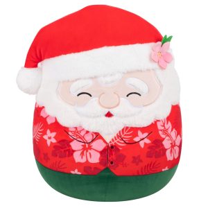 14-Inch Nick the Santa Claus in Red Hawaiian Shirt