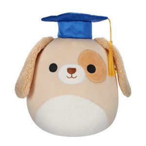 8-Inch Harris the Brown Spotted Dog in Graduation Cap