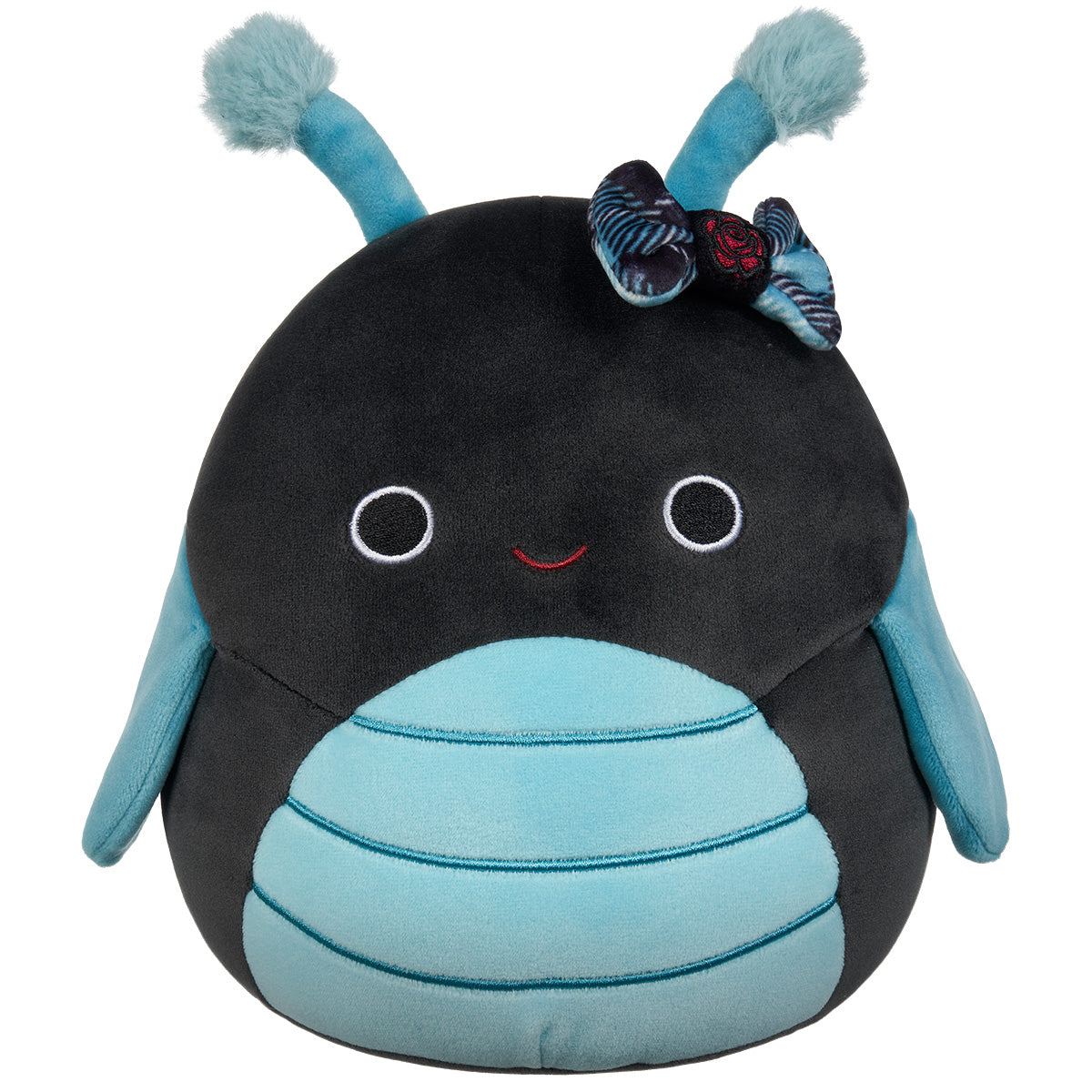 14-Inch Celie the Teal and Black Grasshopper with Bow