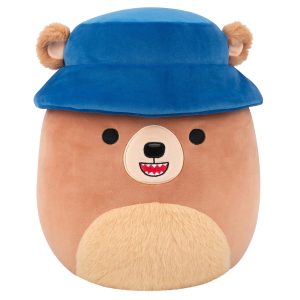 12-Inch Stokely the Brown Kodiak Bear with Bucket Hat