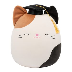 12-Inch Cam the Calico Cat in Graduation Cap