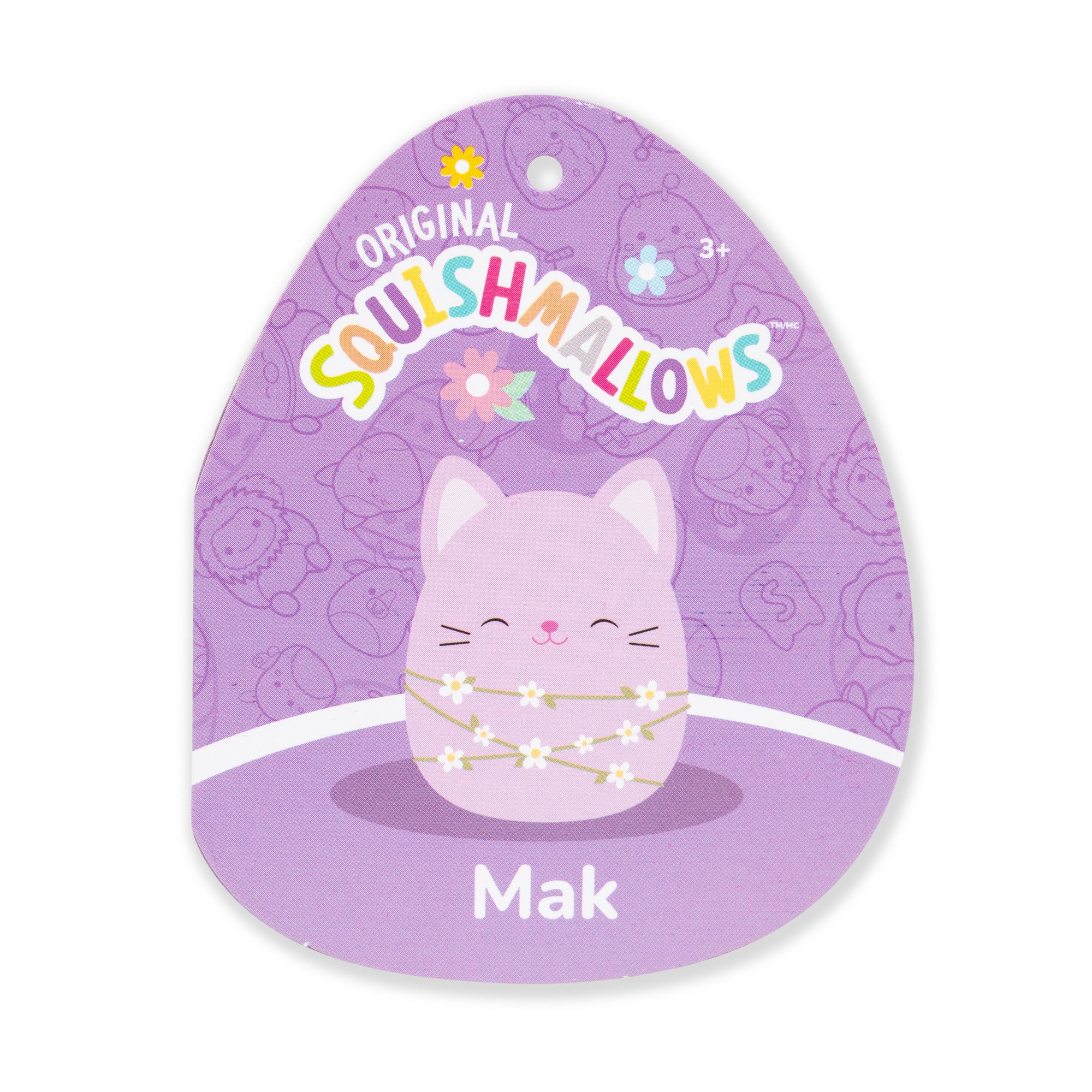 8-Inch Mak the Lavender Cat Wrapped with Flower Stems - Image 5