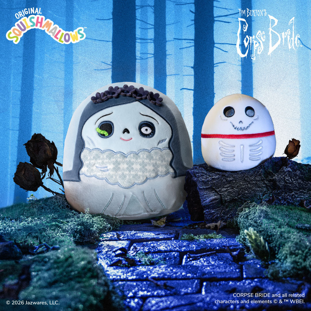 Corpse Bride 8-Inch Emily with Worm and 4-Inch Scraps - Image 2